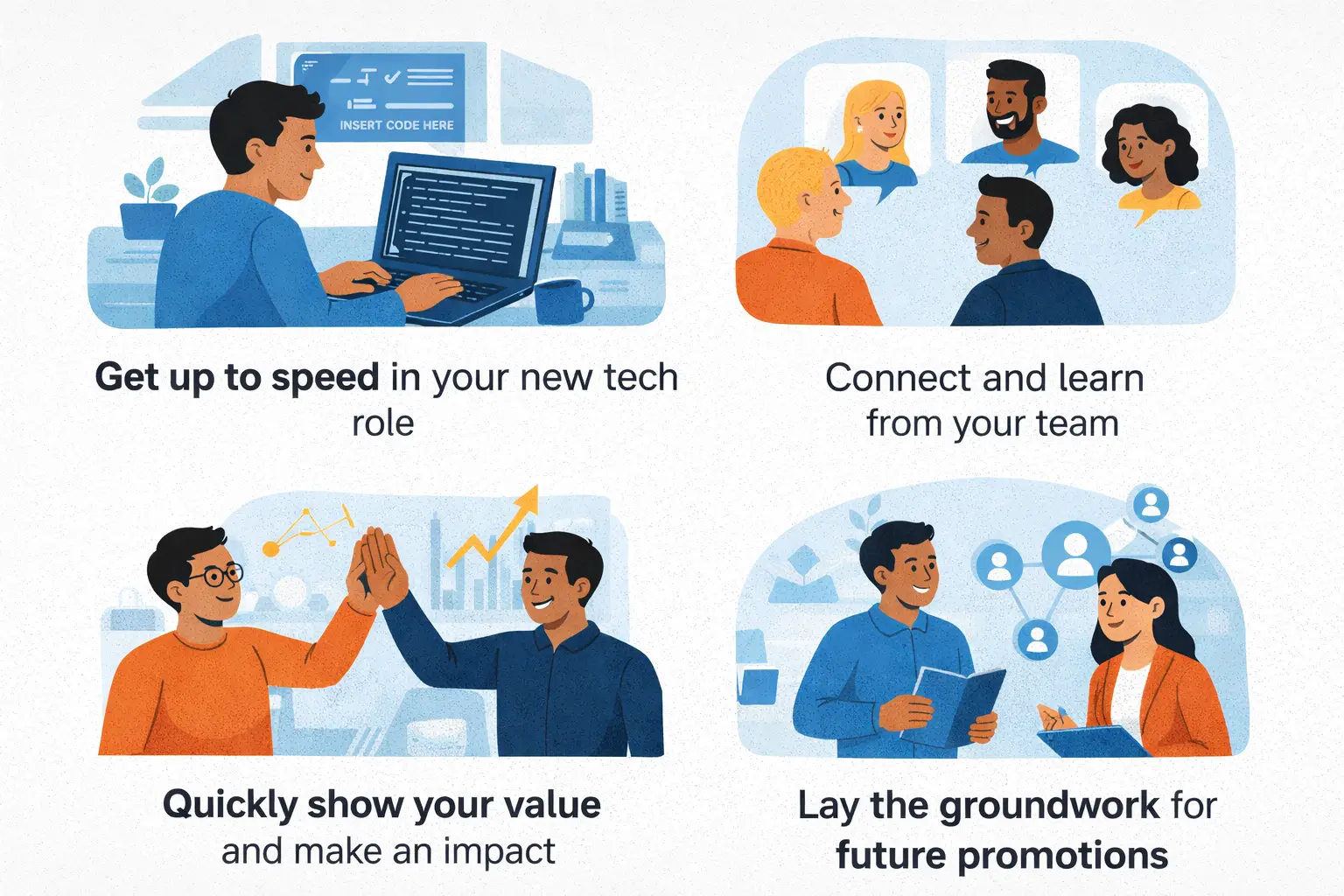 30-60-90 day plan for new tech job — first 90 days guide for engineers 2026