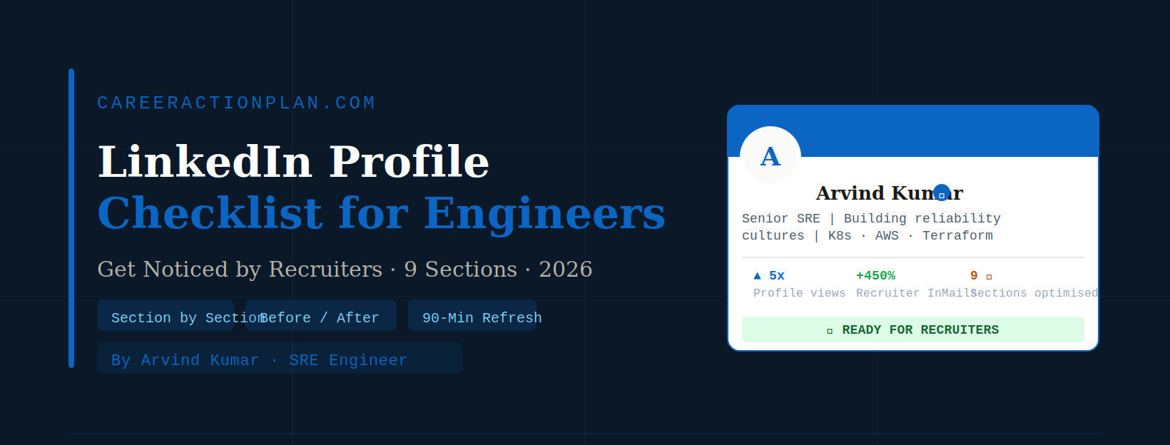 LinkedIn profile checklist for engineers — section by section guide 2026